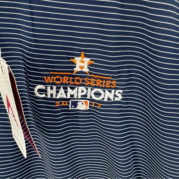 NWT Houston Astros 2017 World Series Champions ShortSleeve‎ Polo Shirt - Picture 8 of 11